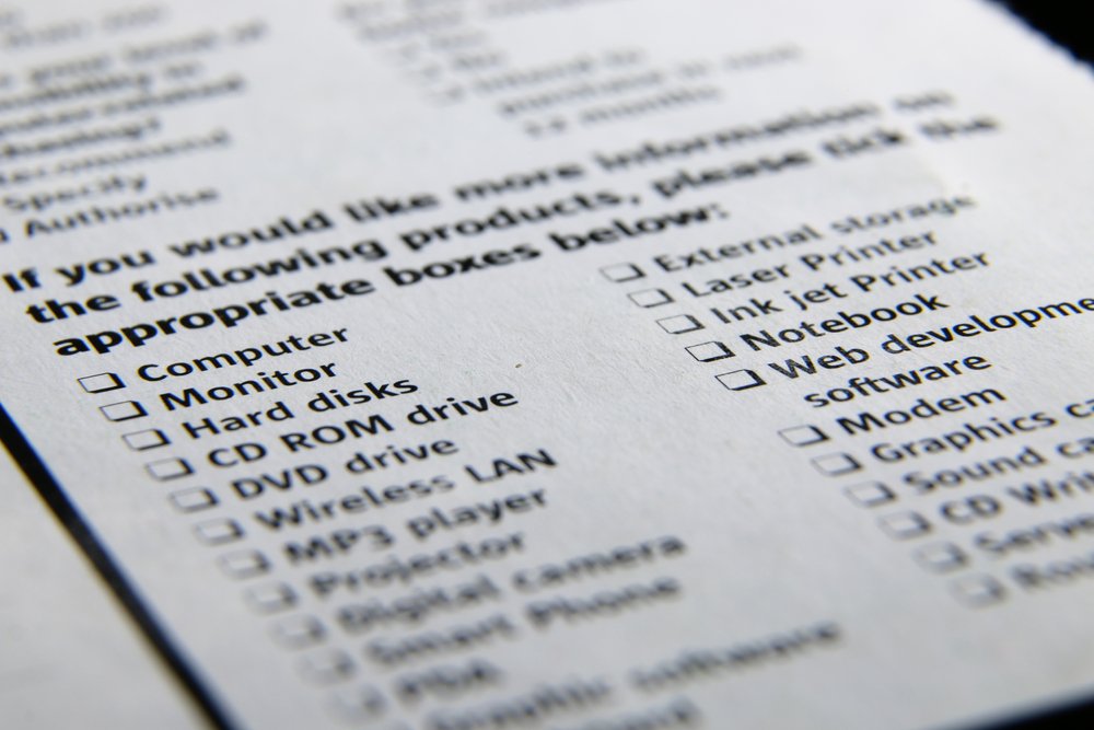 office equipment list